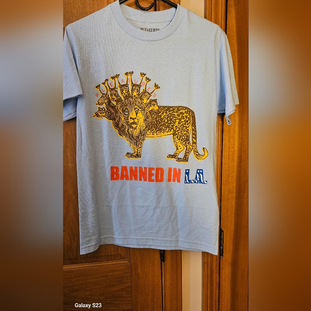 New Pleasure Shirt/size Small/ light blue